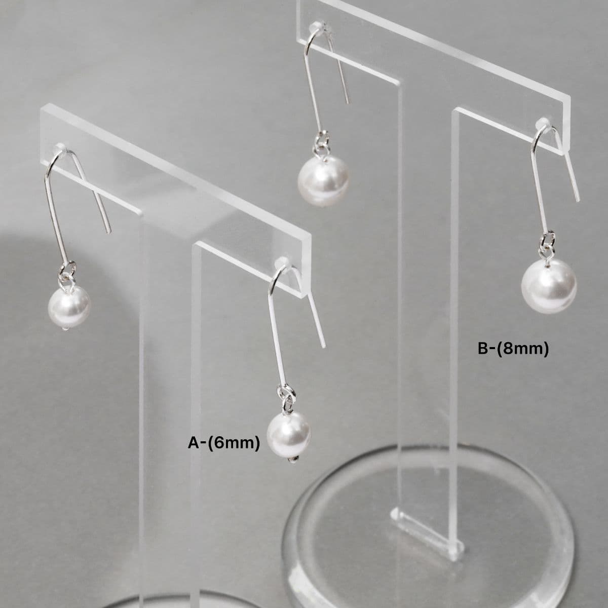 Silver 925 Swarovski Pearl Earring Series (Hoop, Ring, Drop) - 이미지 2