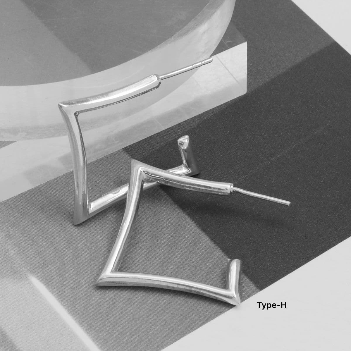 Silver 925 Plain Hoop Earring Series - 이미지 17