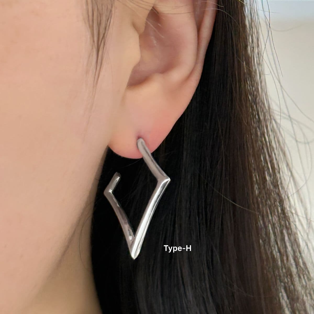 Silver 925 Plain Hoop Earring Series - 이미지 16