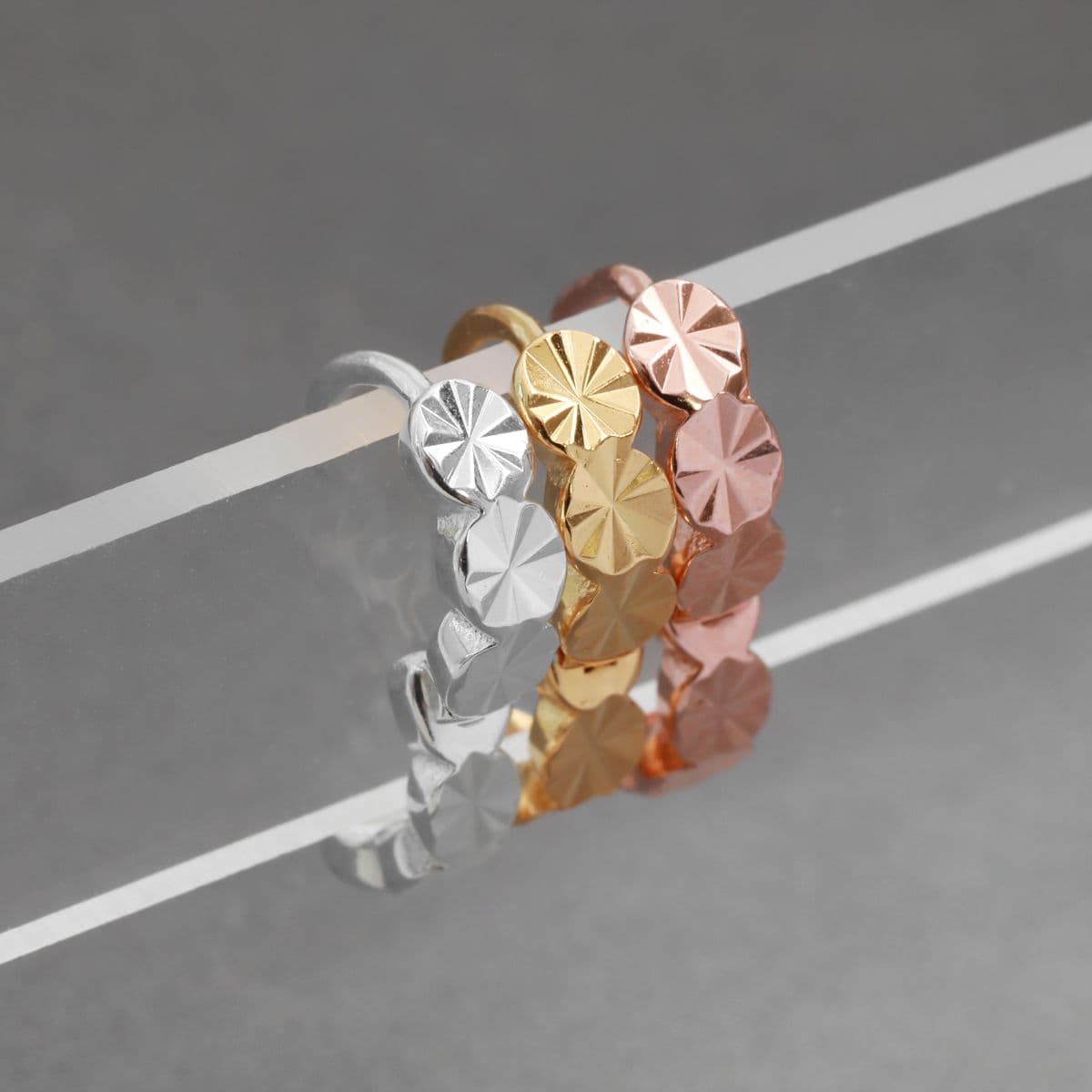 [SHG6614] Silver 925 Cut Round One-Touch Earrings - 이미지 9