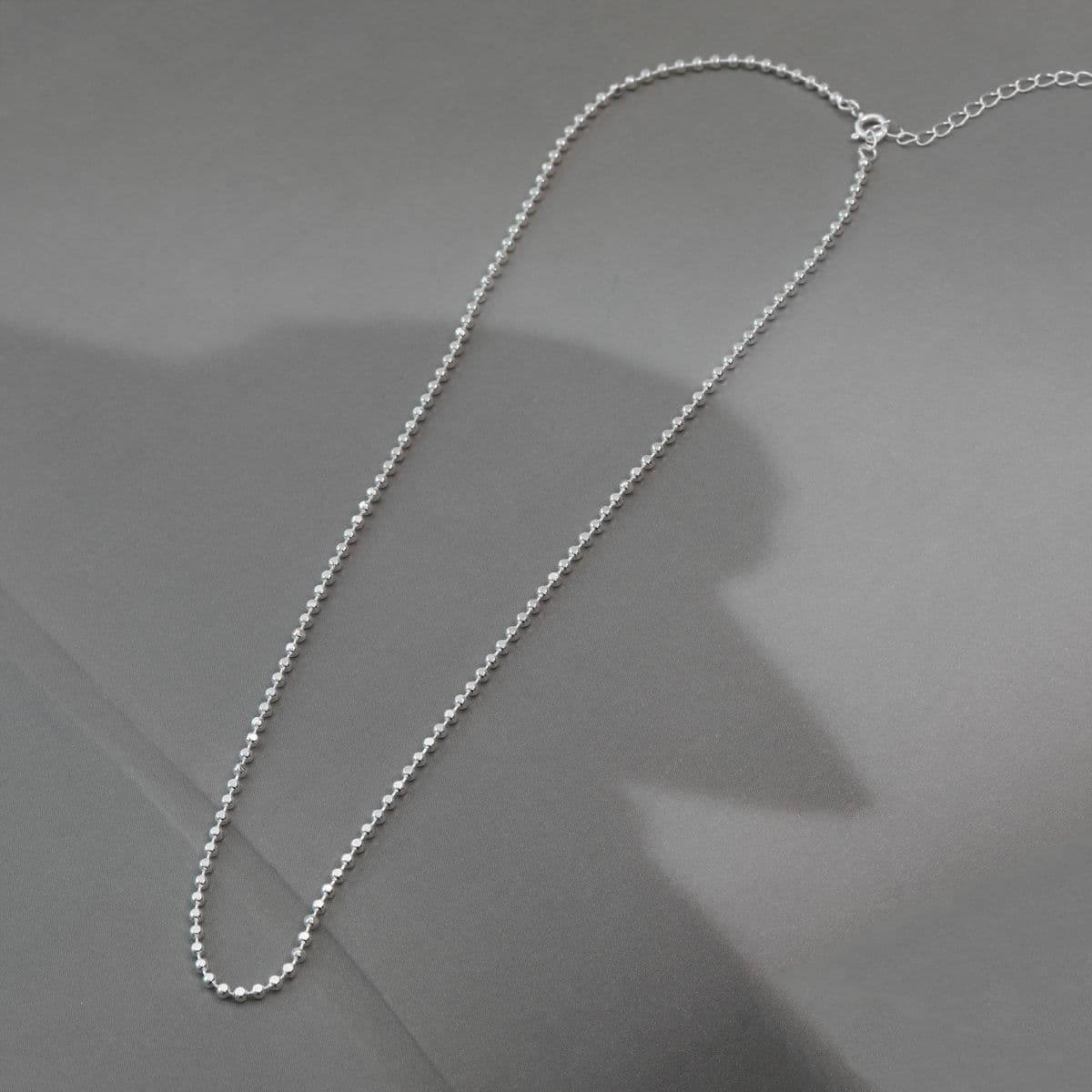 [SN6611] Silver 925 Round Cubic Chain Necklace - 이미지 4