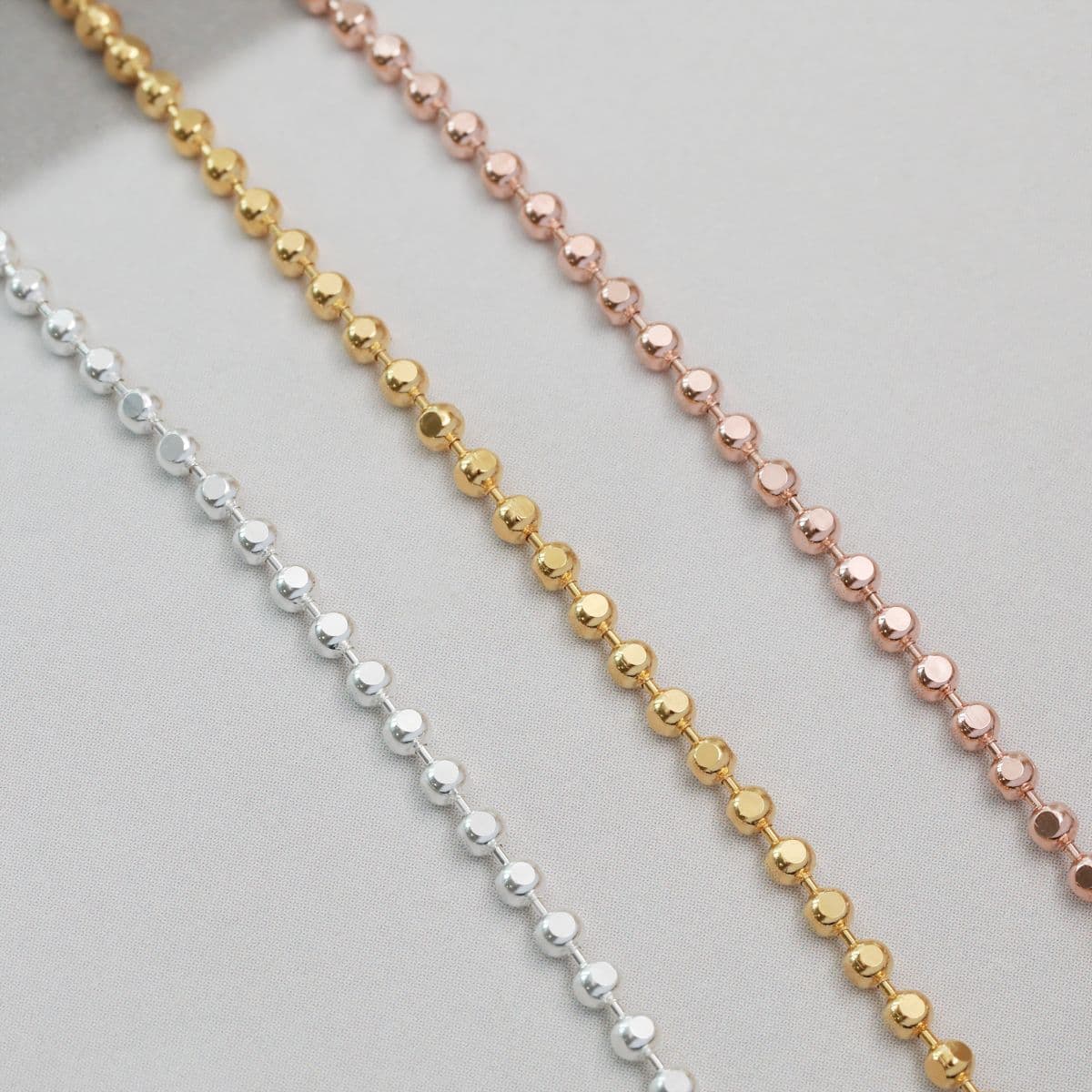 [SN6611] Silver 925 Round Cubic Chain Necklace - 이미지 9
