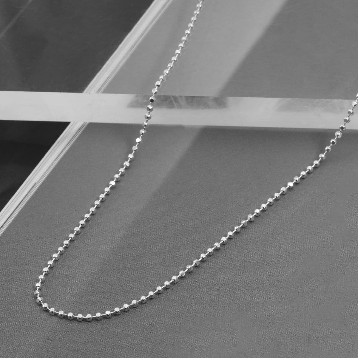 [SN6611] Silver 925 Round Cubic Chain Necklace - 이미지 3