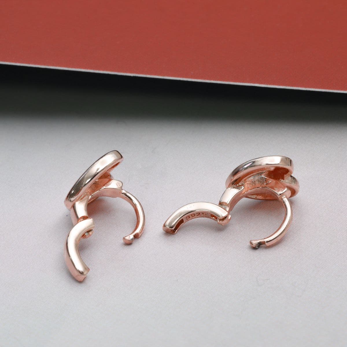 [SE0283] Silver 925 One-Line Heart One-Touch Earrings - 이미지 11