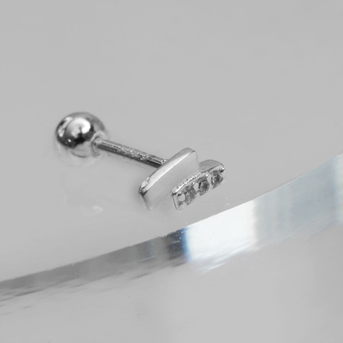 [SPC6606] Silver 925 Mini Double Bar Piercing - 이미지 4