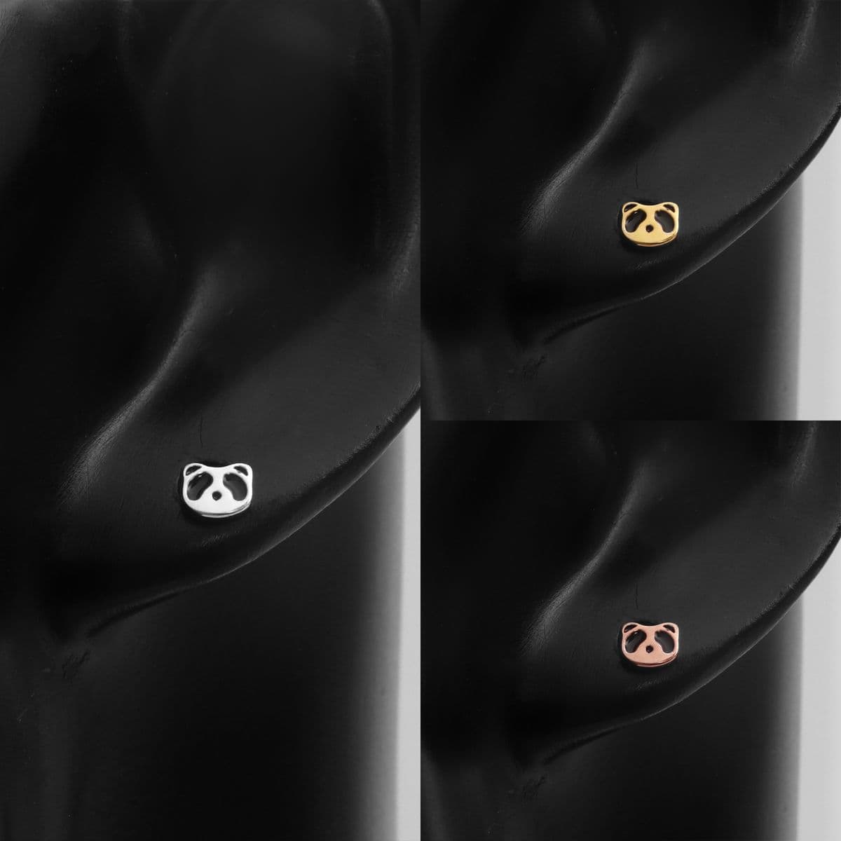 [SPC4611], [SE4611] Silver 925 Mini Panda Set (Piercing, Earrings) - 이미지 11