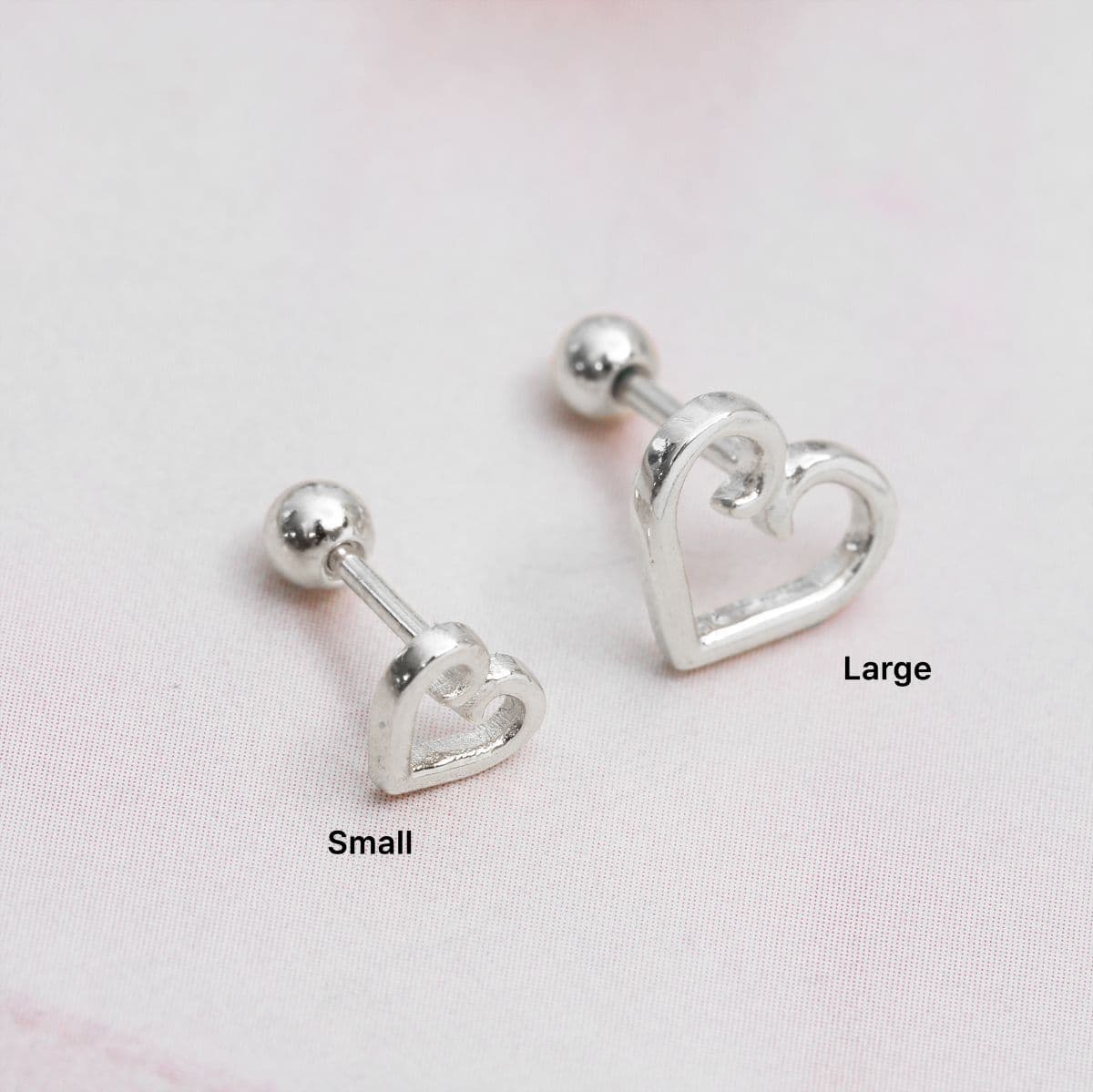 [SPC6607], [SPC6608] Silver 925 Dreaming Heart Piercing Set - 이미지 7