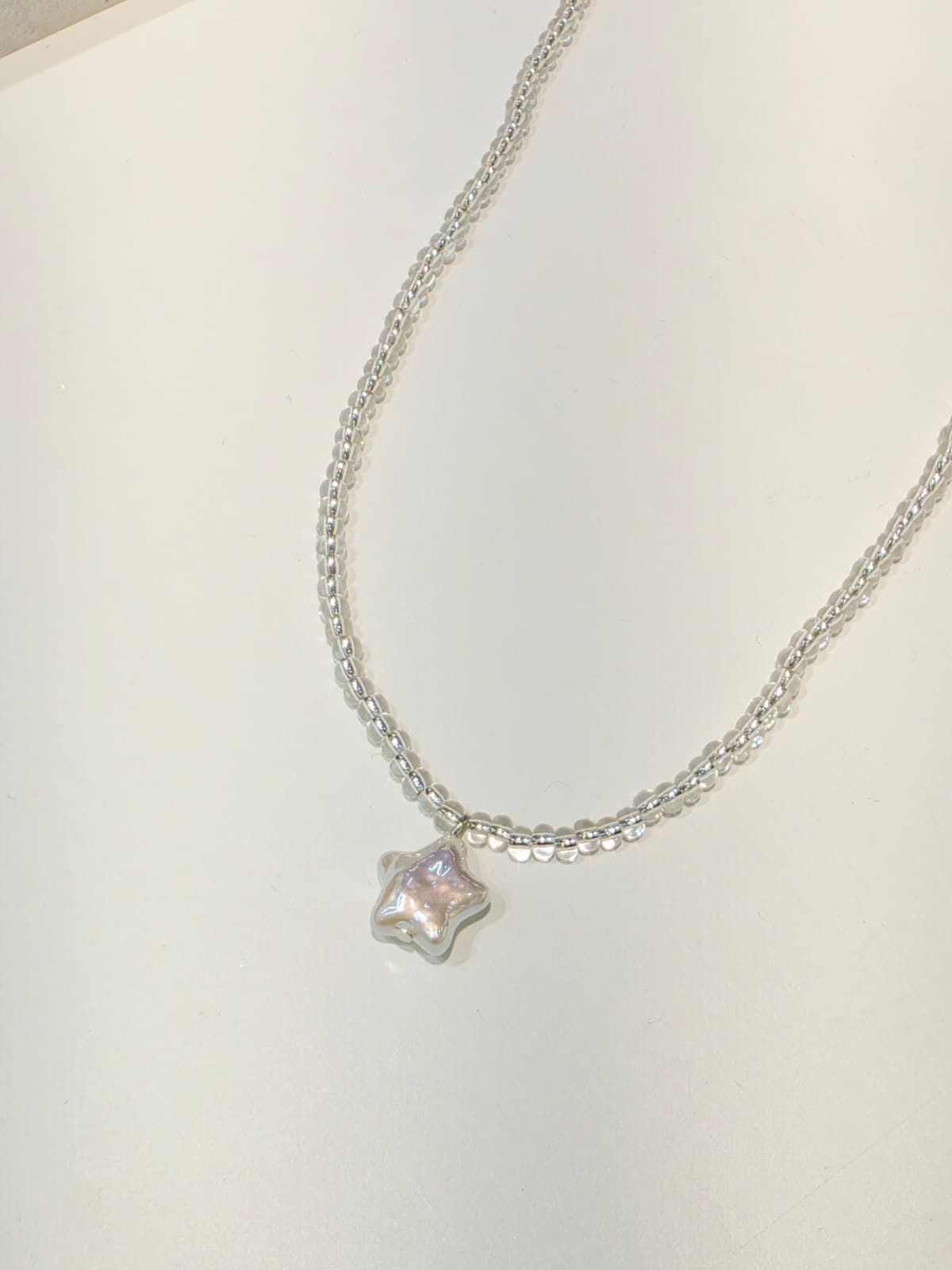 Pearl Star Bead Necklace - 이미지 1