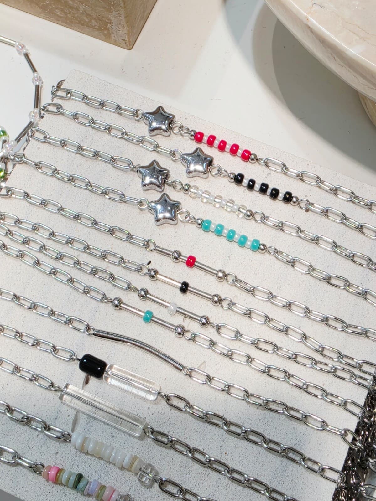 Swing Beads Surgical Steel Bracelet - 이미지 9