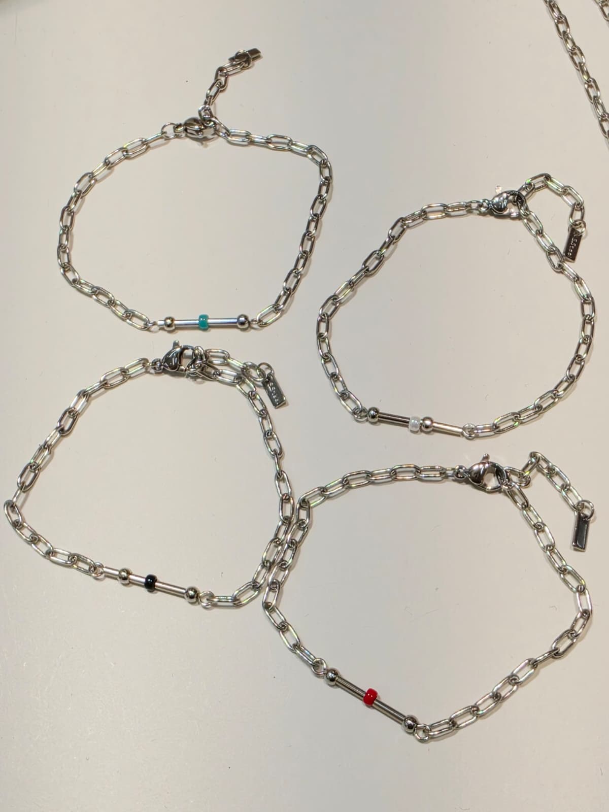 Swing Beads Surgical Steel Bracelet - 이미지 2