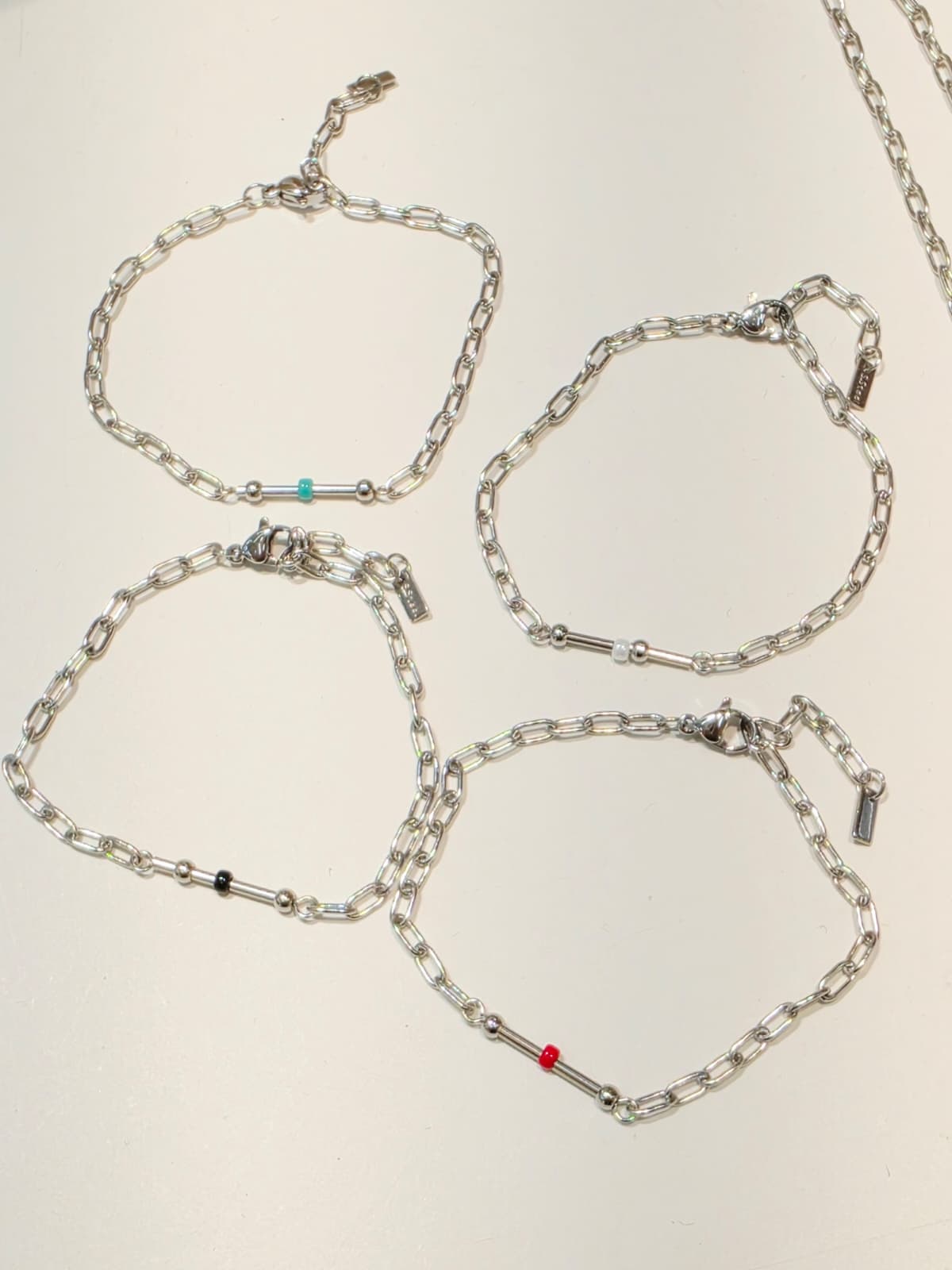 Swing Beads Surgical Steel Bracelet - 이미지 1