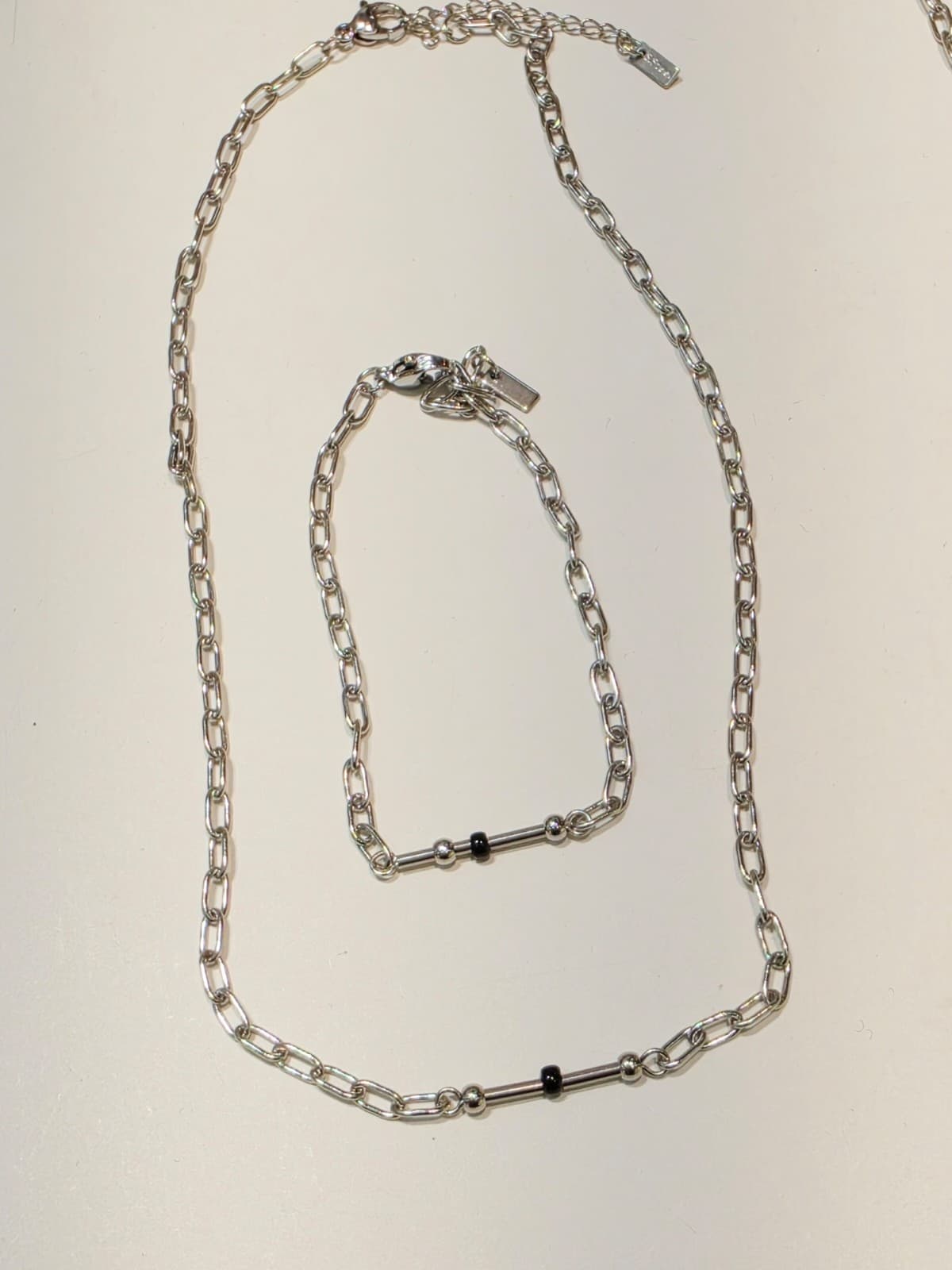 Swing Beads Surgical Steel Necklace - 이미지 8