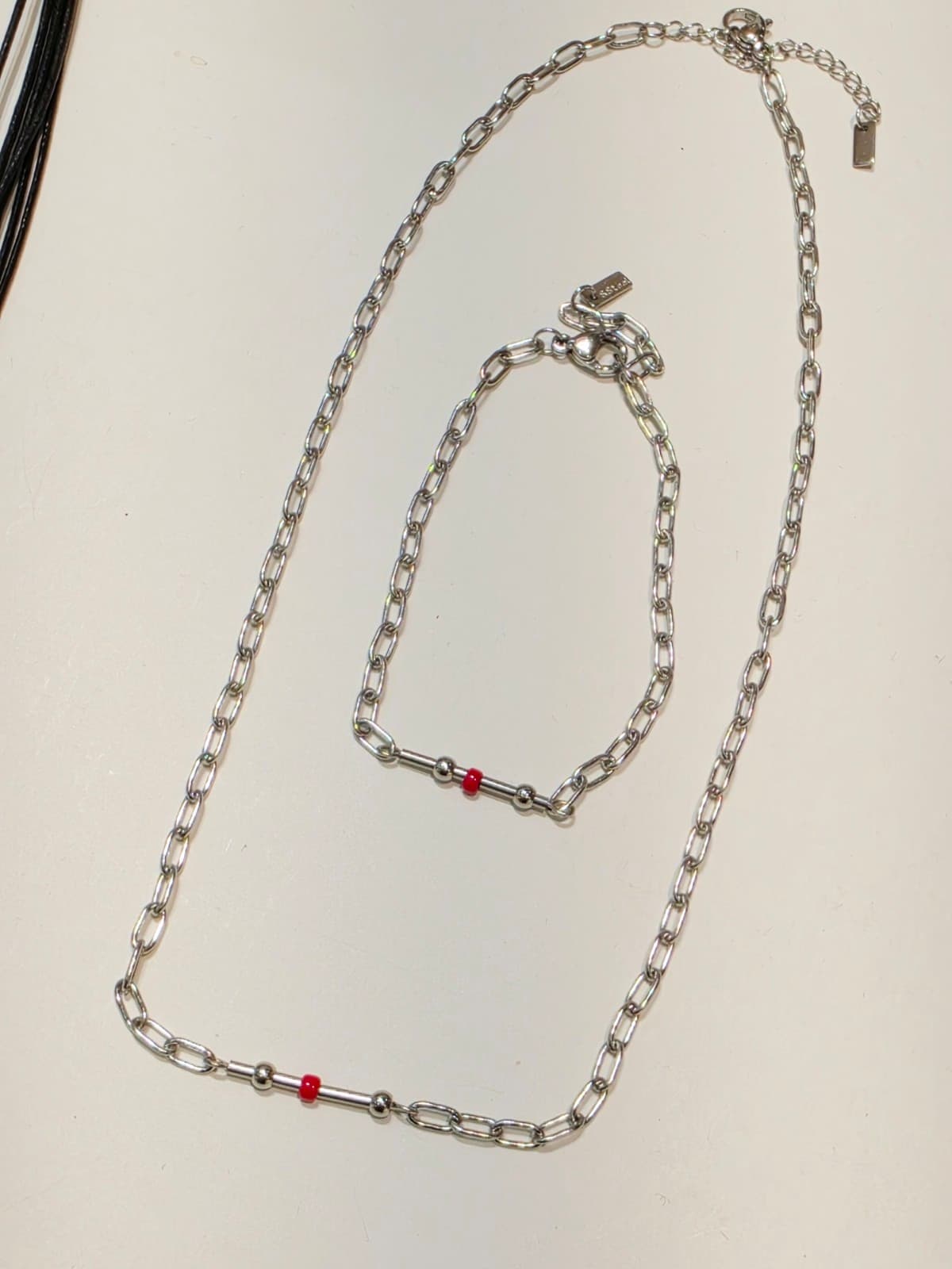 Swing Beads Surgical Steel Necklace - 이미지 6