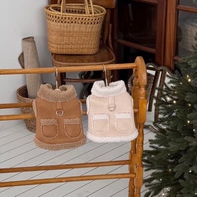 디어,멍 무스탕자켓 2colors / S-2XL