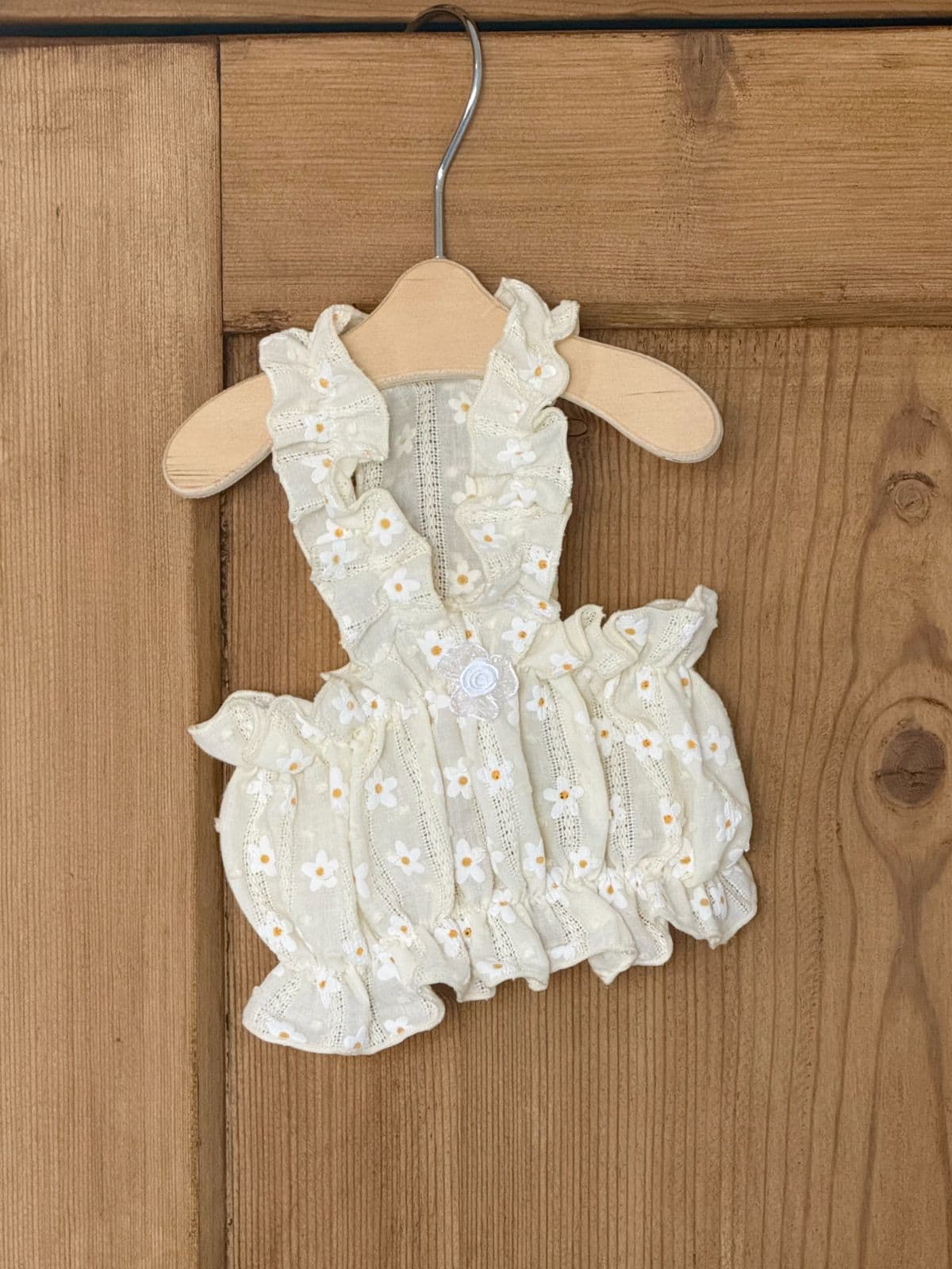 Cream Flower Top (Single Item) / S-2XL - 이미지 3