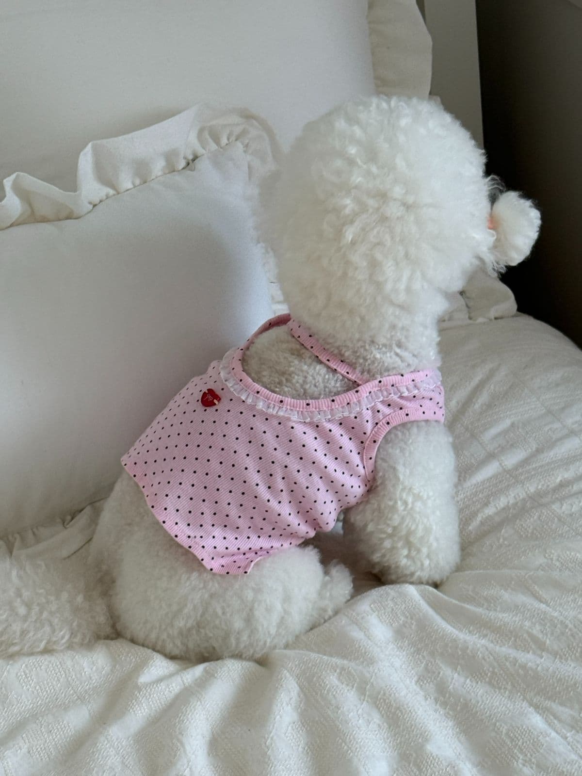 Barbie Dot Sleeveless 2 colors / S-2XL - 이미지 4