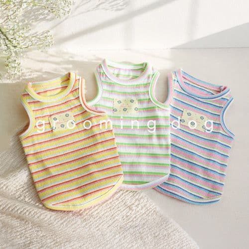 Fresh Striped Sleeveless Top S-2XL, 3 colors - 이미지 1