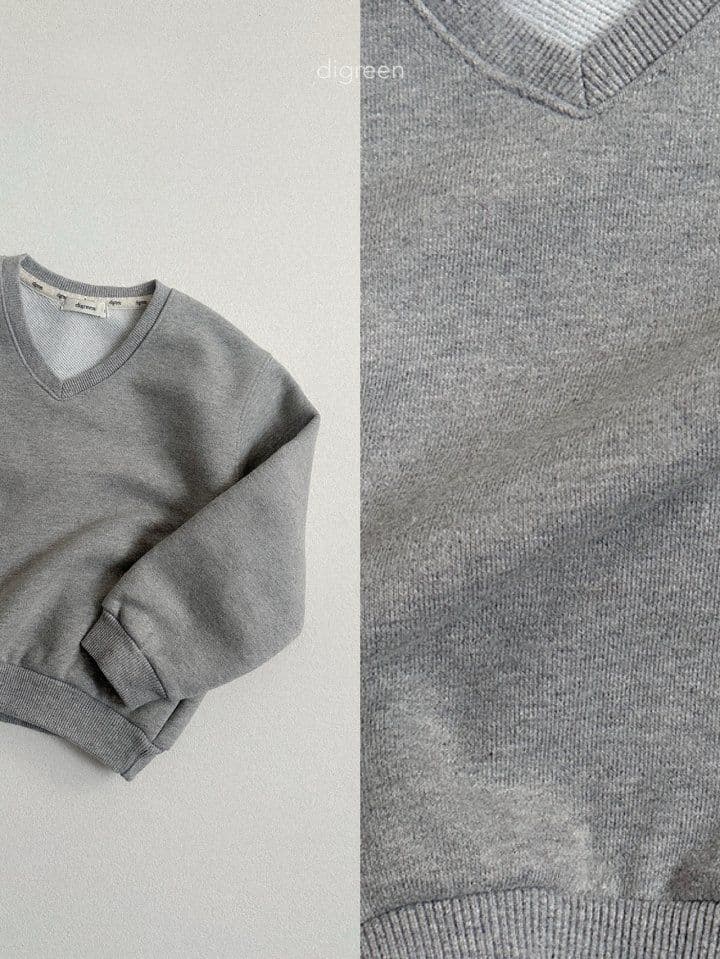 26봄)디그린  보니브이넥맨투맨 - 이미지 4