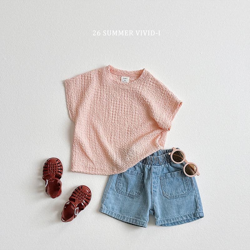 26 Summer) Vivid Eye Yoru Pom Pom Top & Bottom - 이미지 8