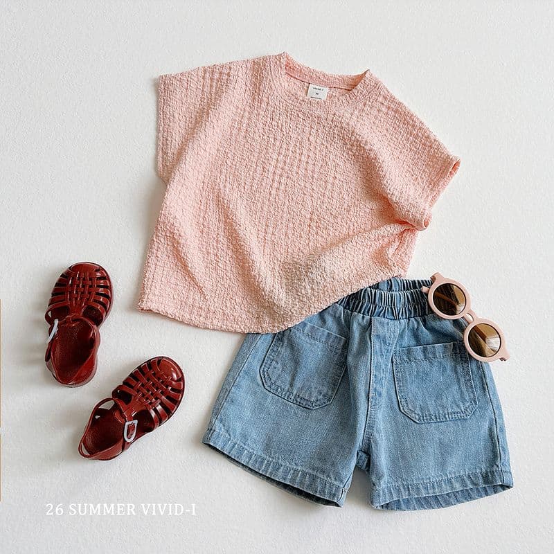 26 Summer) Vivid Eye Yoru Pom Pom Top & Bottom - 이미지 9