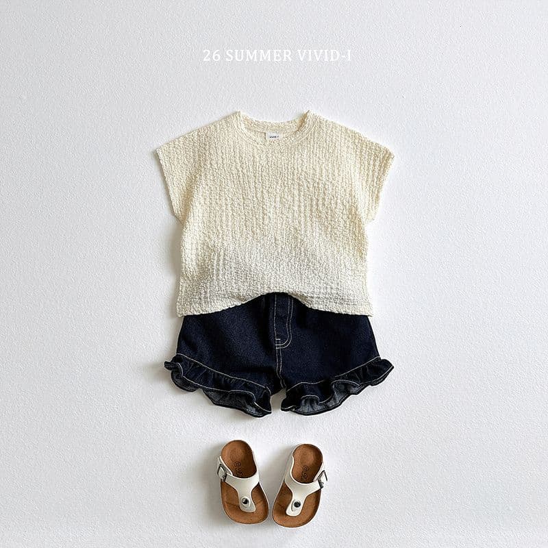 26 Summer) Vivid Eye Yoru Pom Pom Top & Bottom - 이미지 11