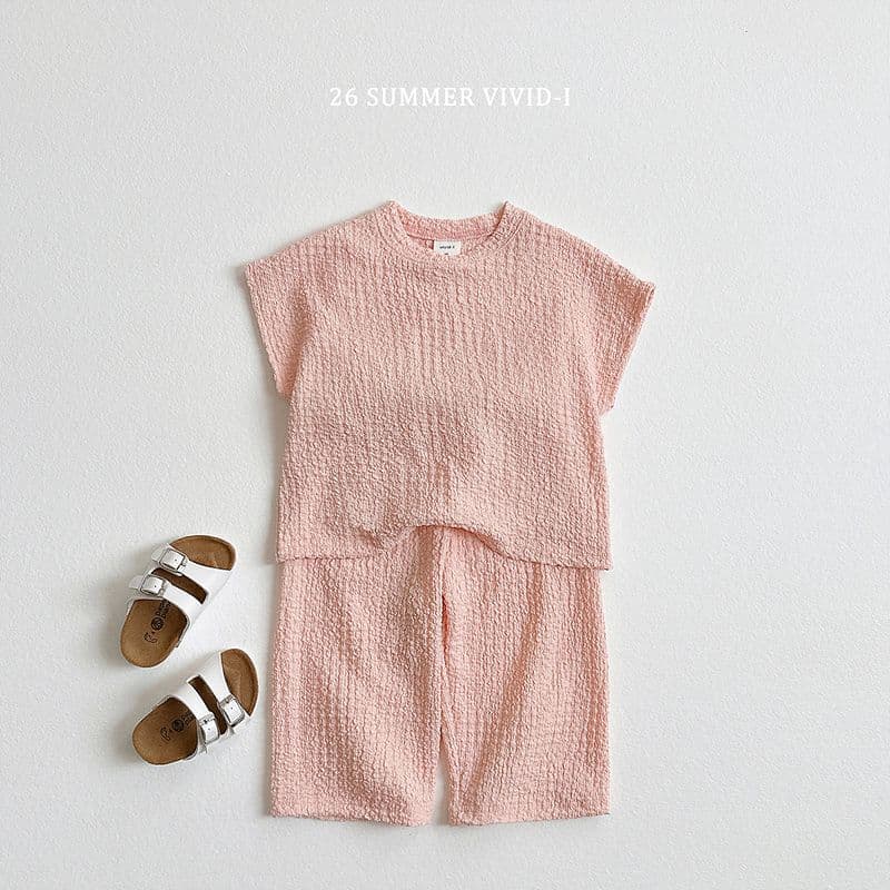 26 Summer) Vivid Eye Yoru Pom Pom Top & Bottom - 이미지 3