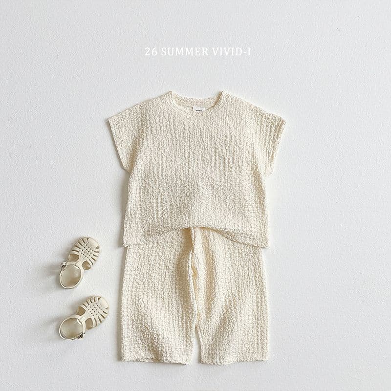 26 Summer) Vivid Eye Yoru Pom Pom Top & Bottom - 이미지 4