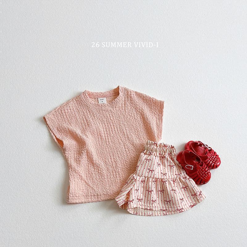 26 Summer) Vivid Eye Yoru Pom Pom Top & Bottom - 이미지 10
