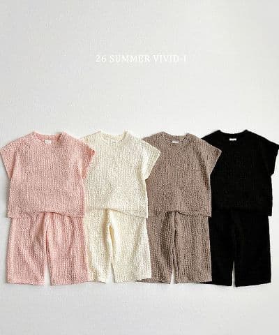 26 Summer) Vivid Eye Yoru Pom Pom Top & Bottom