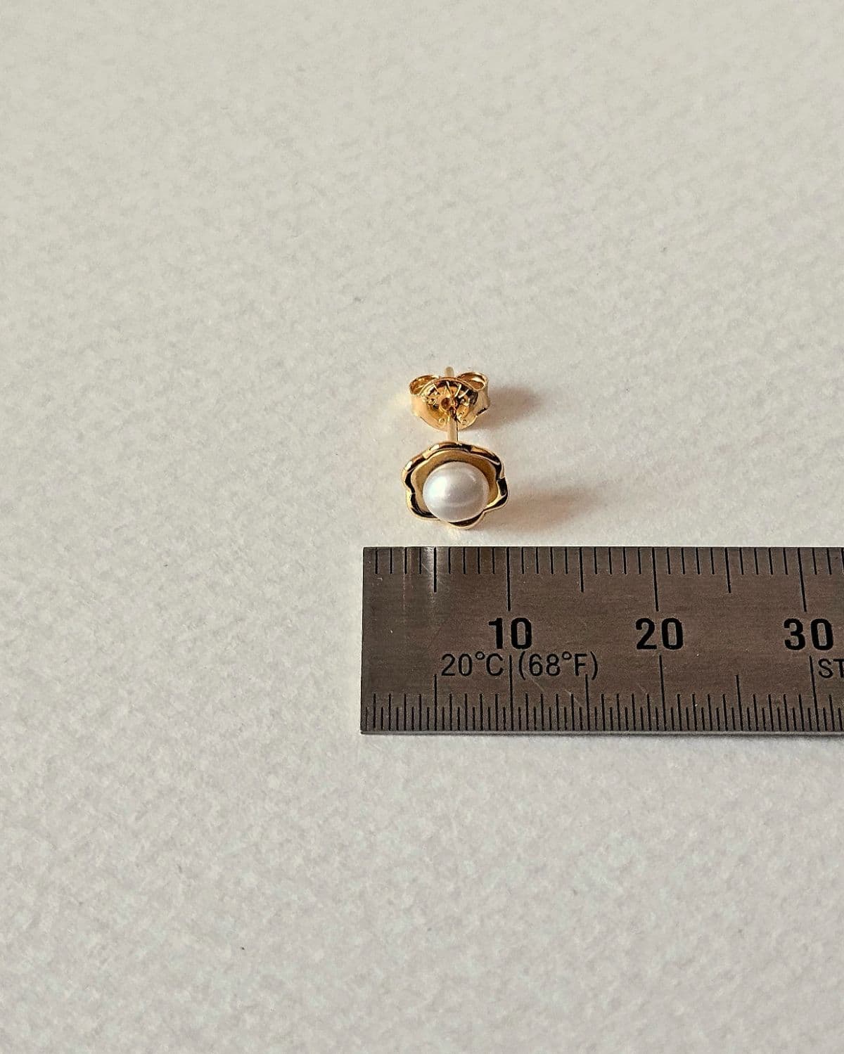 E Silver 925 Flower Freshwater Pearl Earrings - 이미지 4