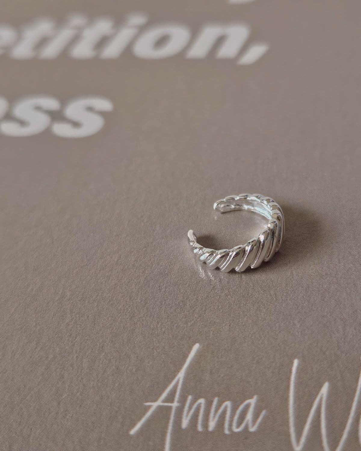 R Silver 925 Comb-shaped Ear Cuff - 이미지 6
