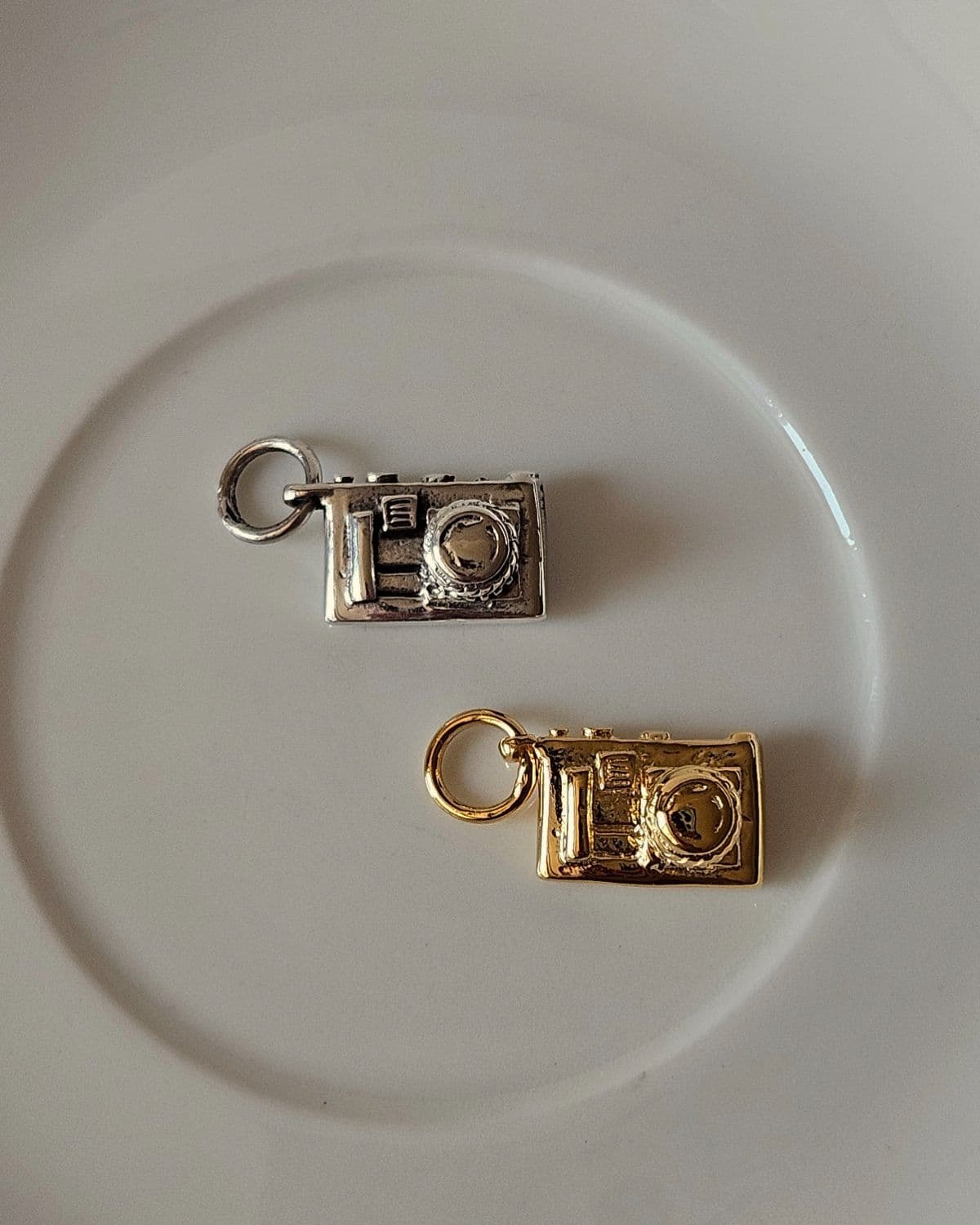 P Silver 925 Vintage Camera Pendant - 이미지 3