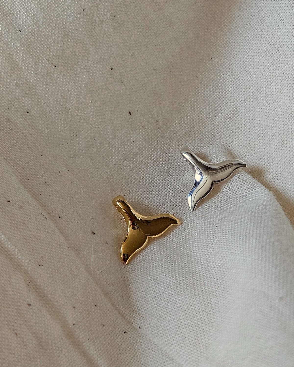 N Silver 925 Dolphin Tail Pendant - 이미지 3