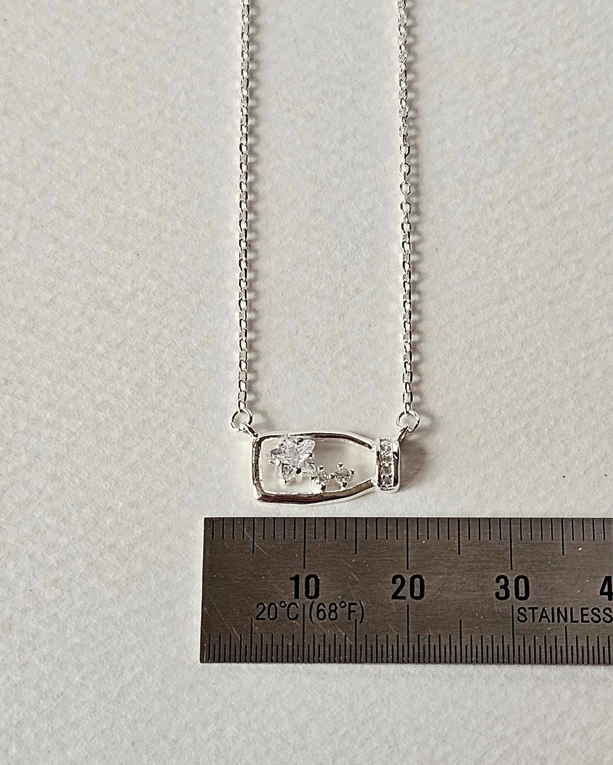 N Silver 925 Bottle Star Cubic Necklace - 이미지 4