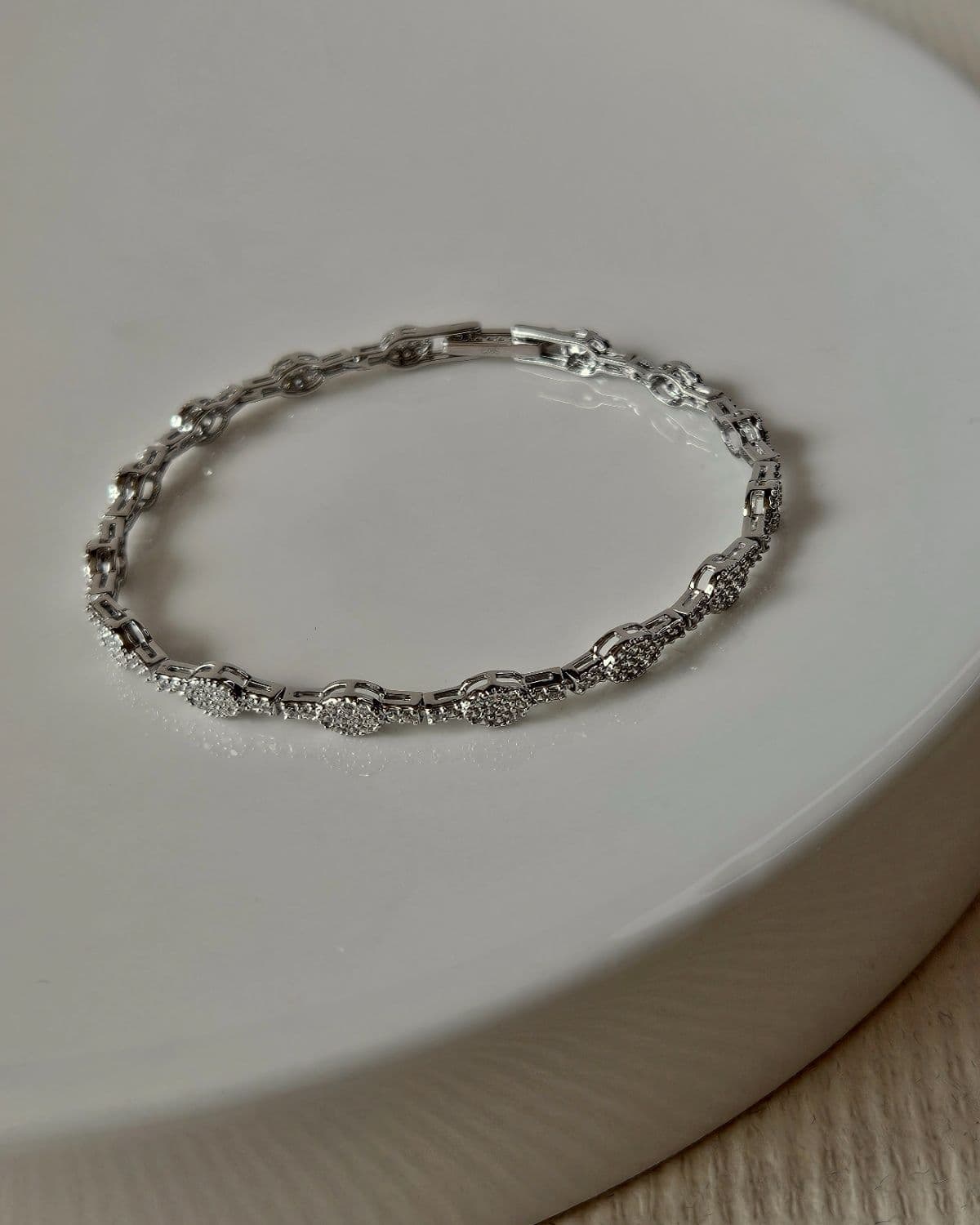 Silver 925 Double Strand Ball Chain Bracelet - 이미지 5
