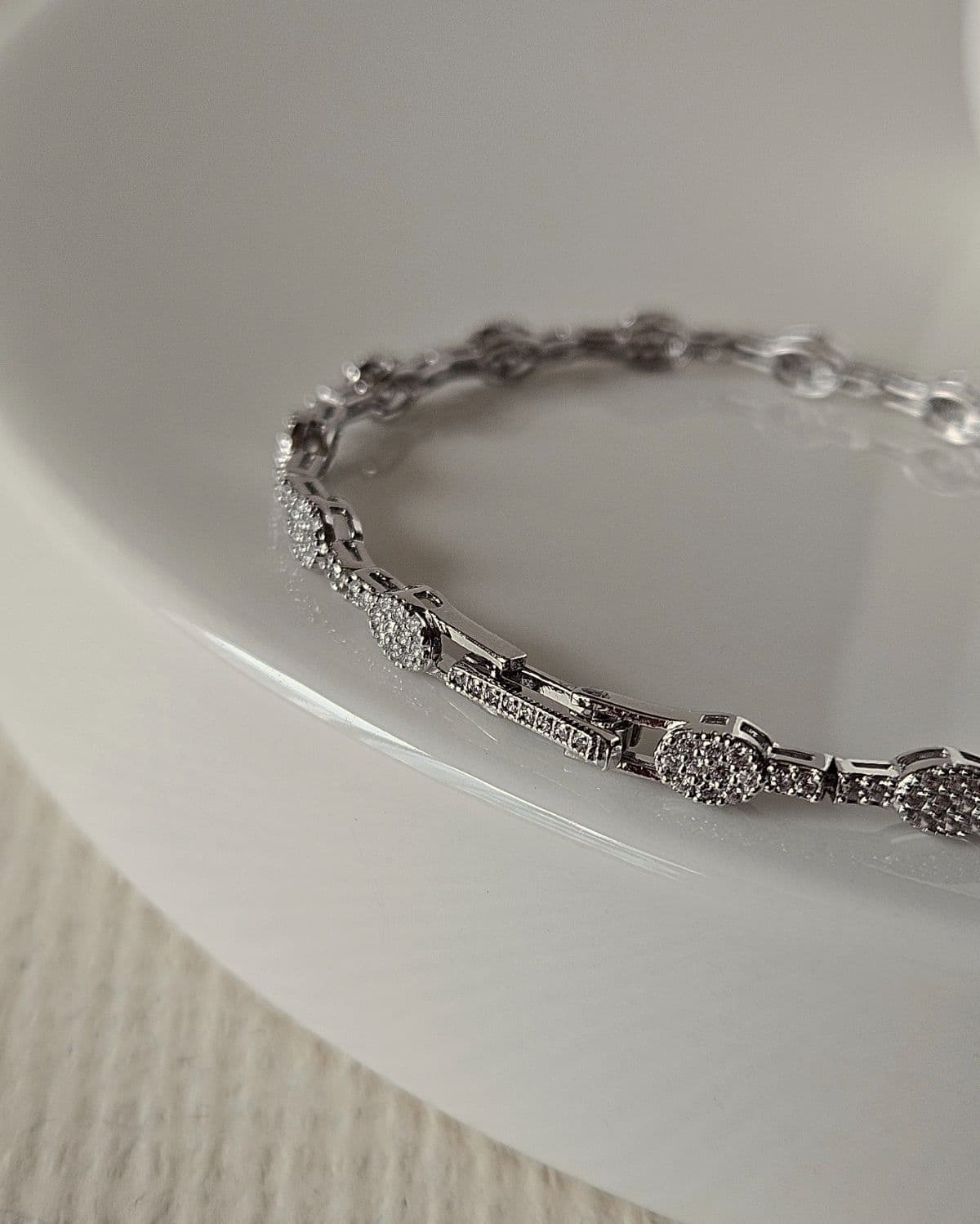 Silver 925 Double Strand Ball Chain Bracelet - 이미지 2