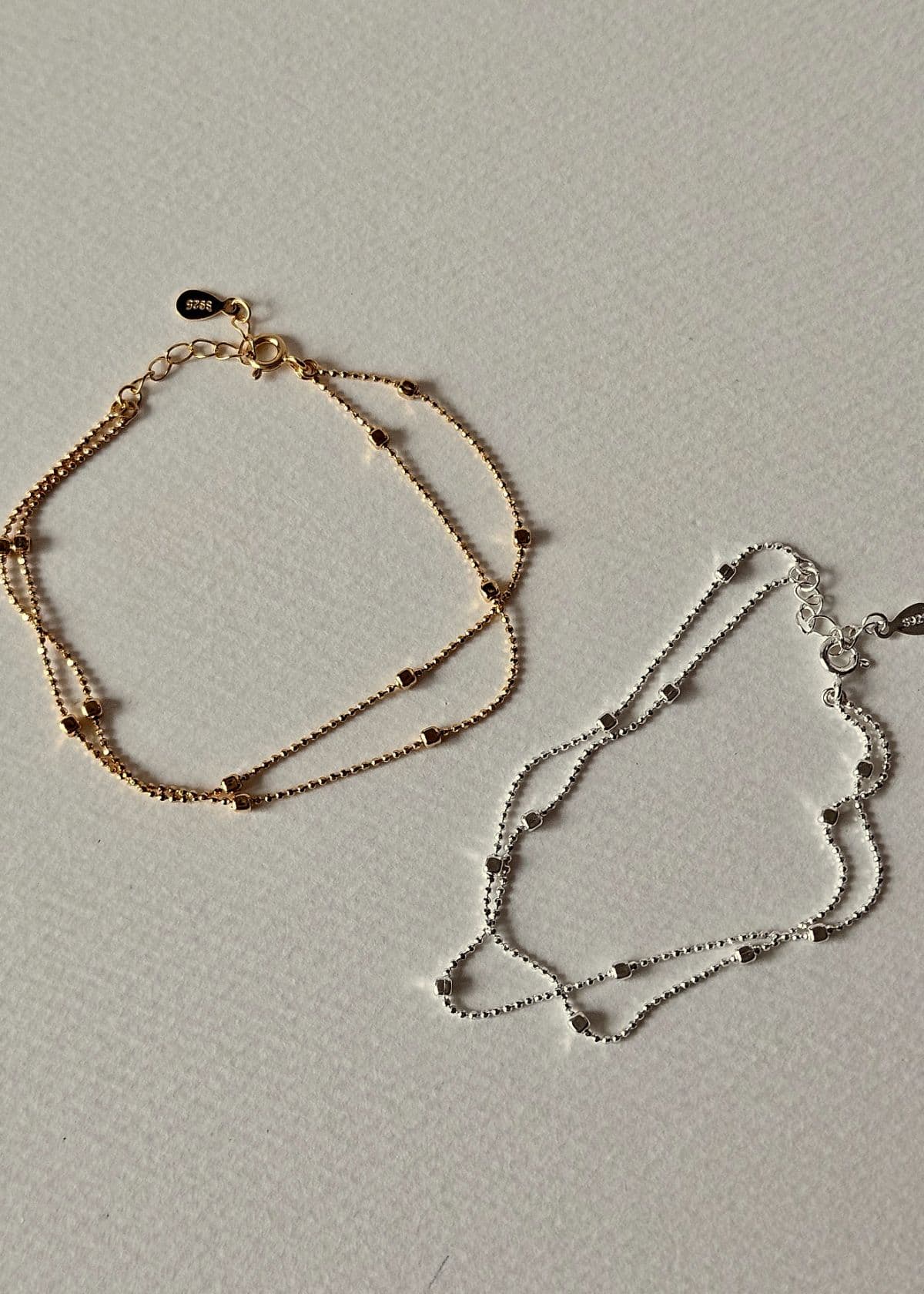 B Silver 925 Square Volume Chain - 이미지 4