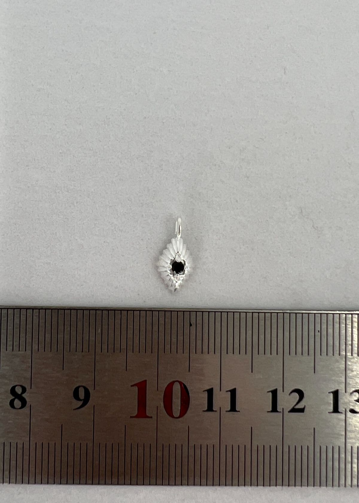 P Silver 925 Rhombus Black Cubic Pendant - 이미지 4