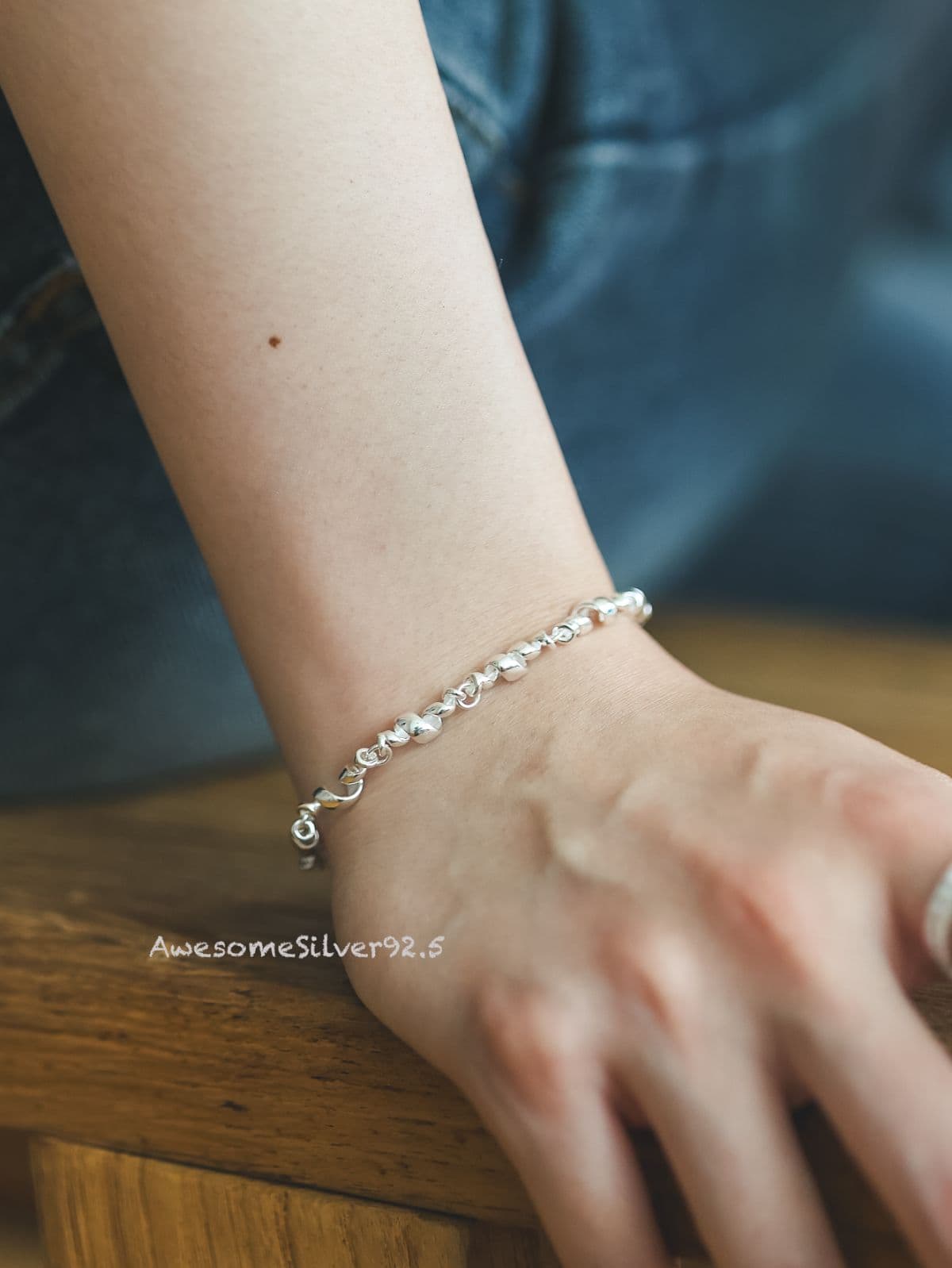 B Silver 925 Twisted Unique Chain - 이미지 7