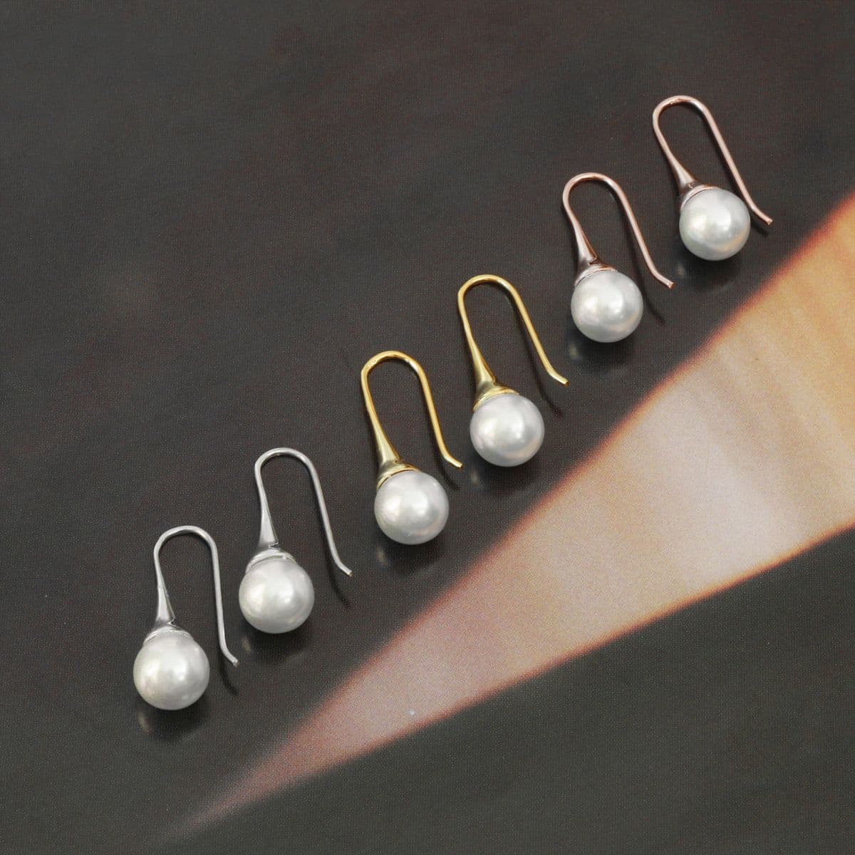 [SE6407,SN6403] Silver 925 Swarovski Pearl Drop Set (Earrings, Necklace) - 이미지 3