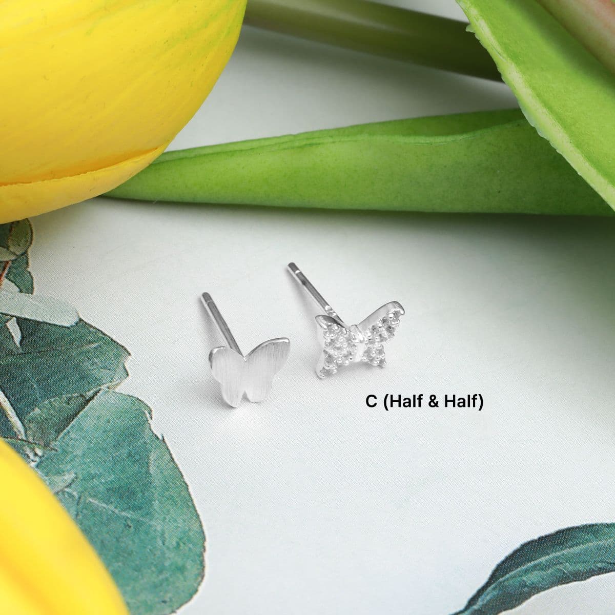 [SE6408], [SE6409], [SE6410] Silver 925 Butterfly Earring Set - 이미지 8