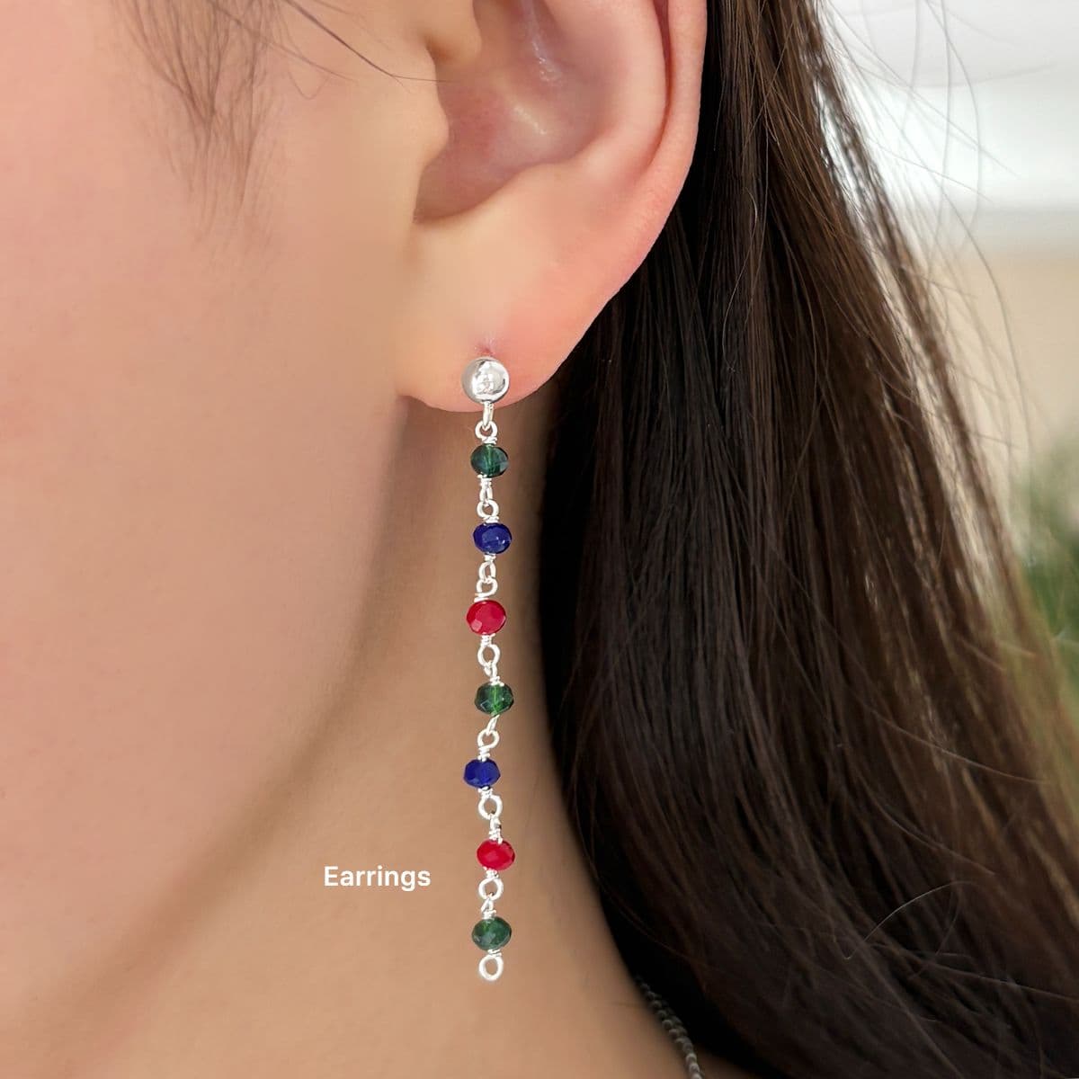 [SE6415], [SN6404] Silver 925 Natural Stone Drop Series (Earrings, Necklace) - 이미지 2