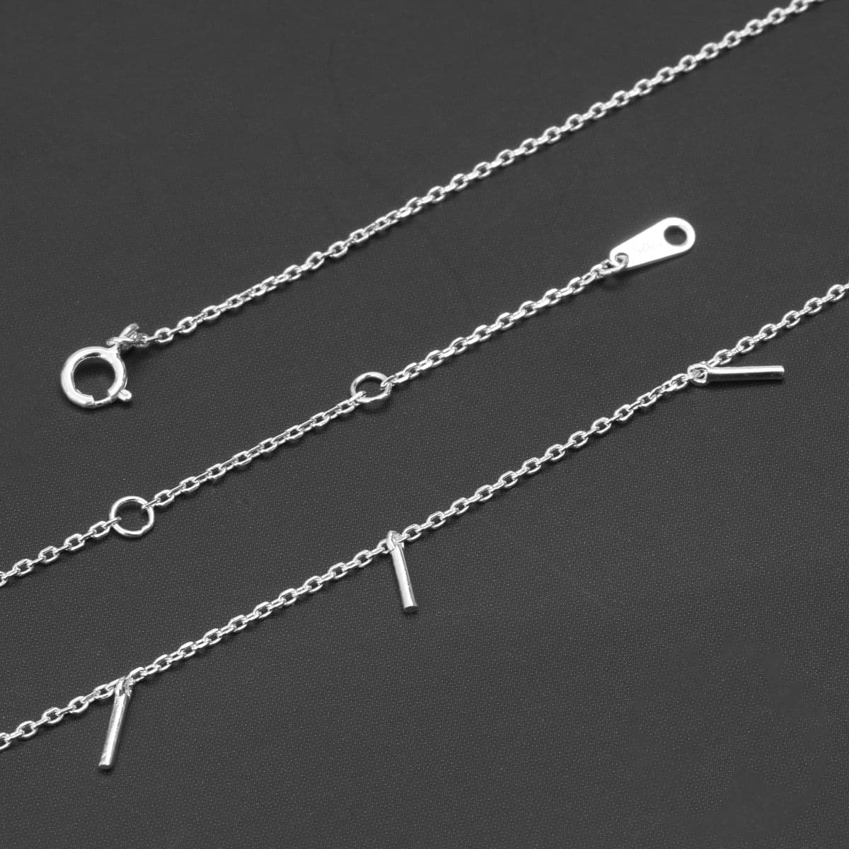 Silver 925 Drop Stick and Chain Necklace Series - 이미지 6