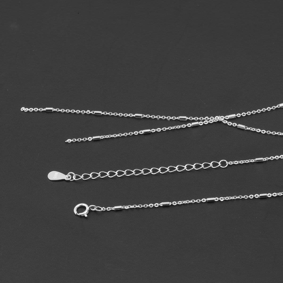 Silver 925 Drop Stick and Chain Necklace Series - 이미지 19
