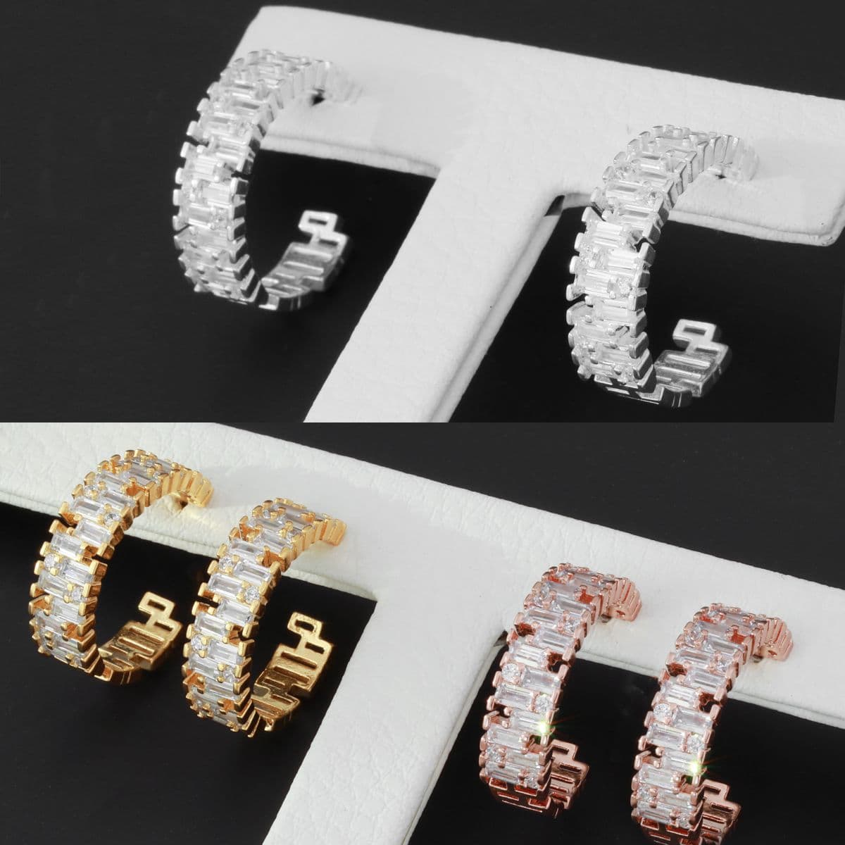 [SE6427], [SE6428], [SE6429] Silver 925 Hoop Earring Set - 이미지 15