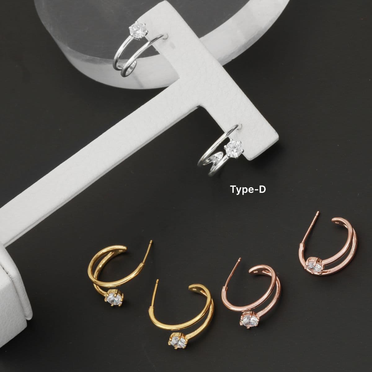 [SE6427], [SE6428], [SE6429] Silver 925 Hoop Earring Set - 이미지 11