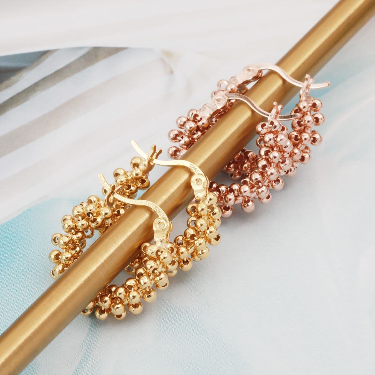 [SE6433] Silver 925 Mini Ball Connect One-Touch Earrings - 이미지 5
