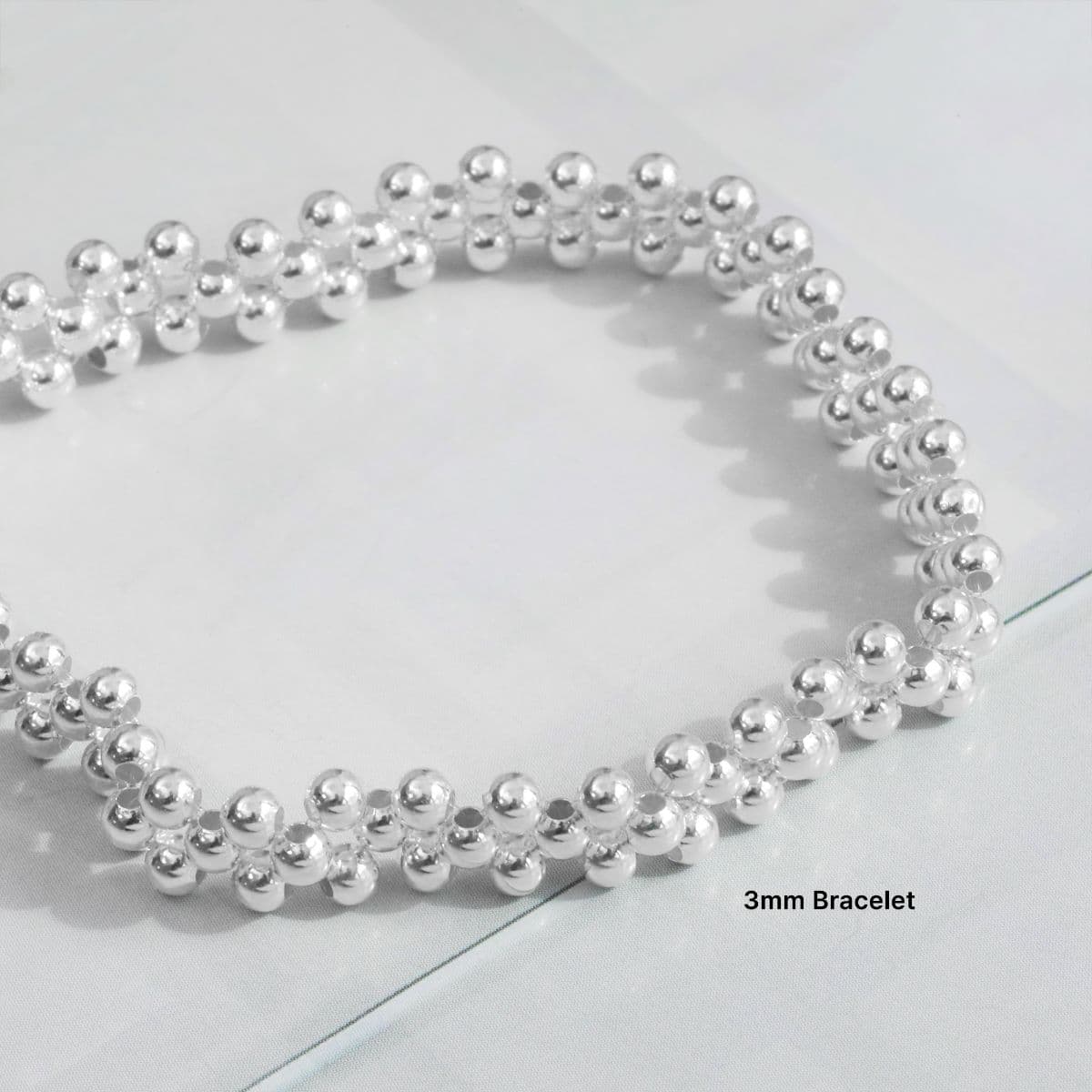 [SB6401] 925 Silver Ball Connect Bracelet - 이미지 7