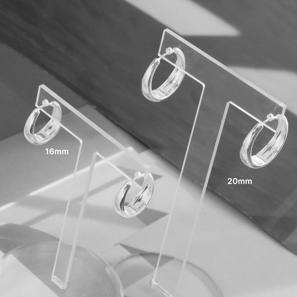 [SE4500] Silver 925 Basic Water Drop One-Touch Earrings - 이미지 9