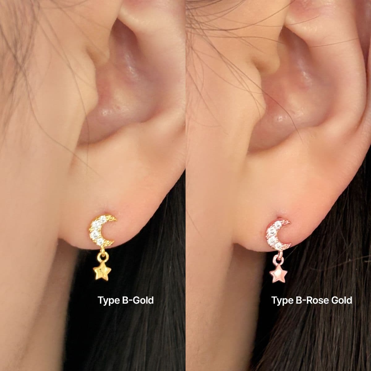 [SPC6503], [SPC6504] Silver 925 Star and Crescent Holding Piercing Set - 이미지 9